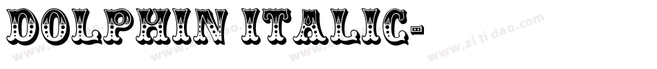 Dolphin Italic字体转换